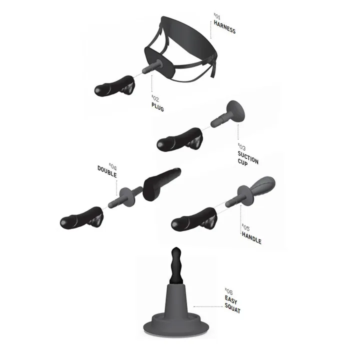 Vibrators | HUNG System HUNG System - Corny - Buttplug - 23 cm - Zwart