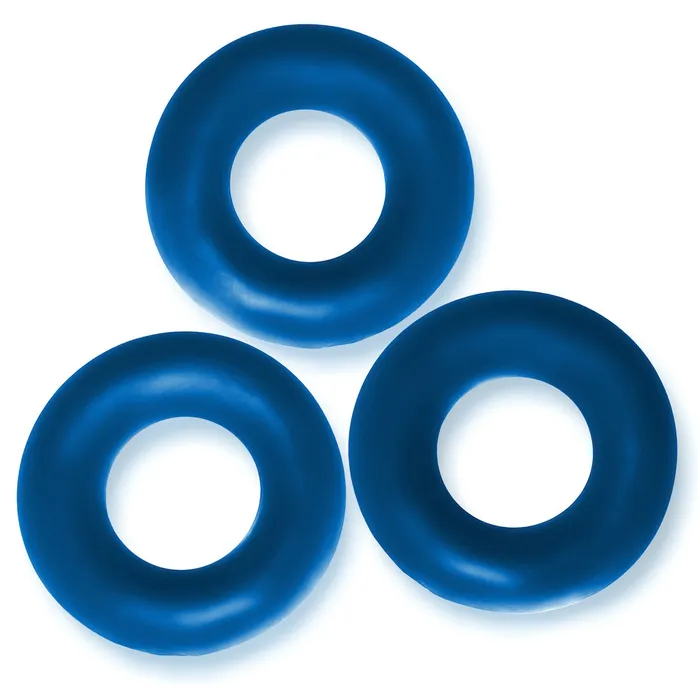 Vibrators Oxballs Fat Willy Cockring 3 stuks Blauw Oxballs D