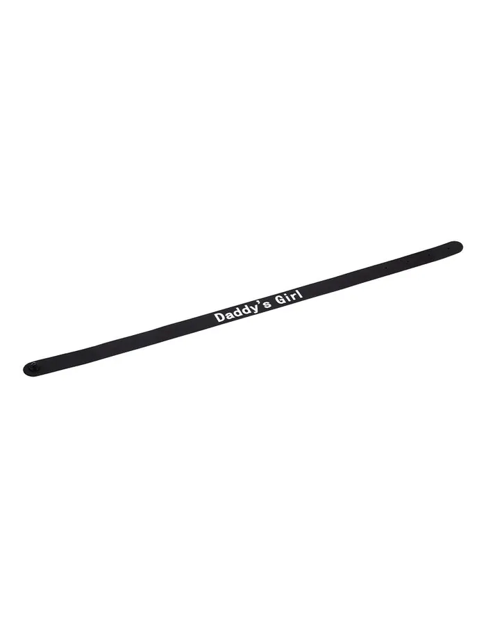 Vibrators | Rimba Rimba - Halsband - Collar Met Tekst - DADDY'S GIRL - Siliconen - Zwart