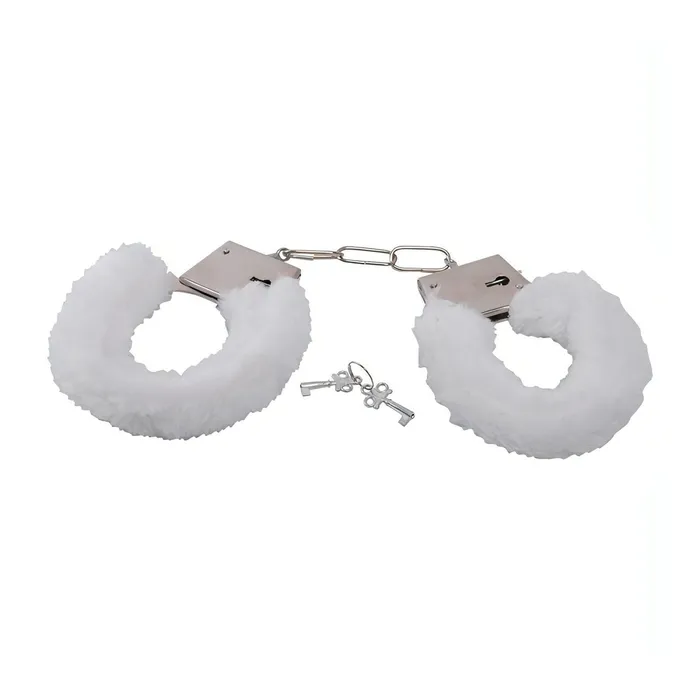 Vibrators Toyz4lovers Manette metalliche con peluche bianco