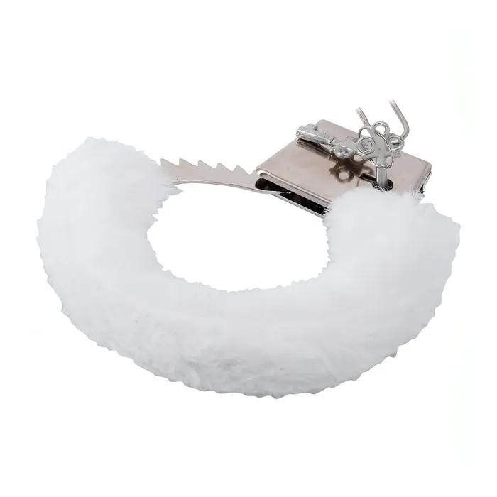 Vibrators | Toyz4lovers Manette metalliche con peluche bianco