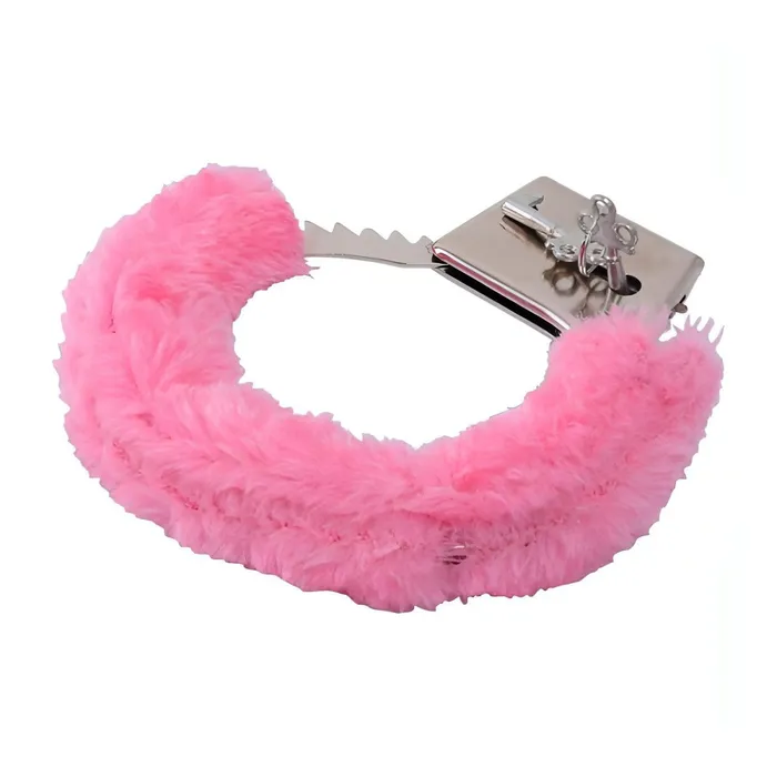 Vibrators | Toyz4lovers Manette metalliche con peluche rosa