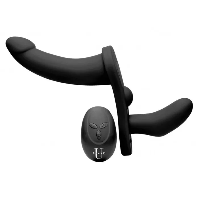 XR Brand Female Sex Toys | Double Take 10X Double Penetration Vibrating Strap-on Harness