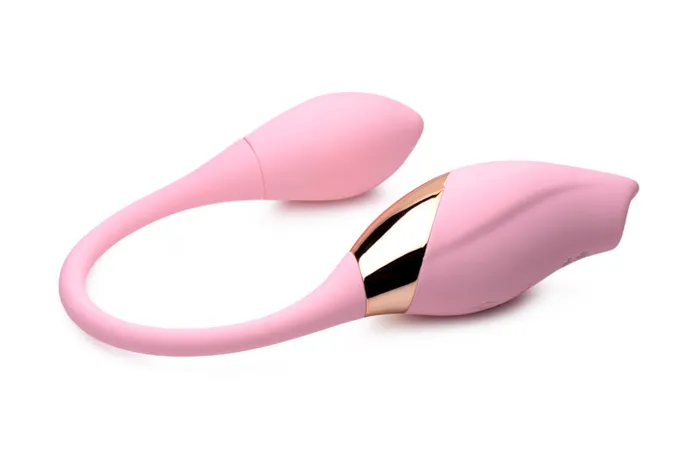 XR Brand Female Sex Toys | Shegasm 8X Tandem Plus Silicone Suction Clitoral Stimulator and Egg