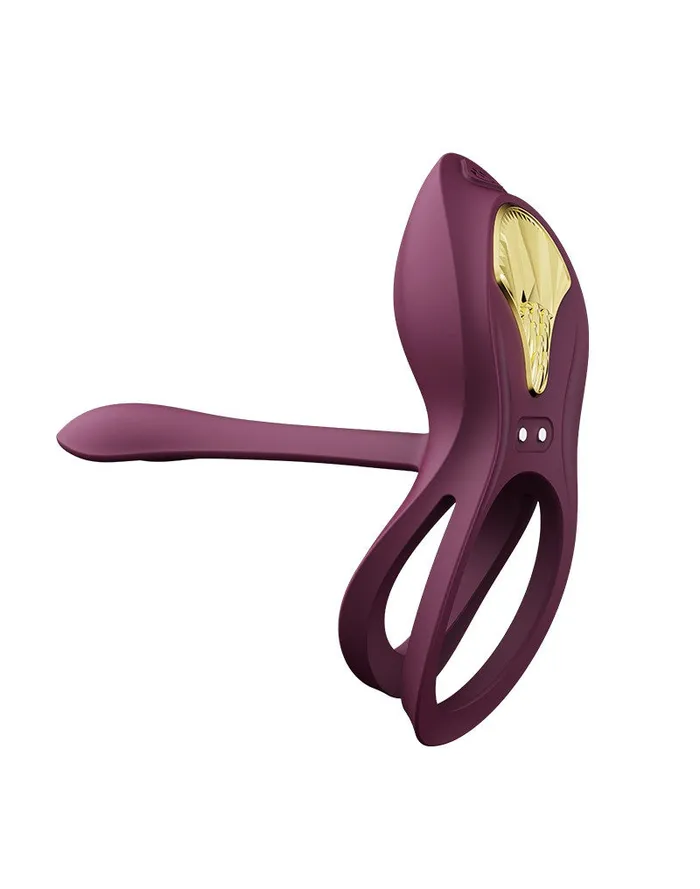 Zalo Female Sex Toys | Zalo - Bayek - Vibrerende Cockring & Partner Vibrator Met Afstandsbediening - Amethyst Paars
